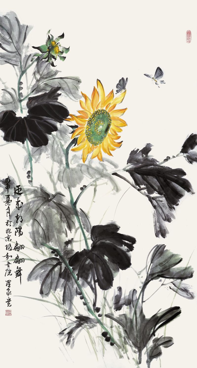 迎来朝阳翩翩舞-180×97cm.JPG